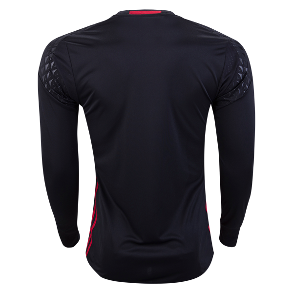 Manchester United Black Goalkeeper 2016-17 LS Soccer Jersey Shirt - Click Image to Close